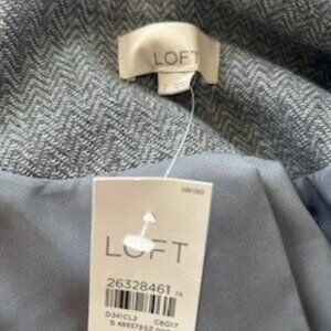 Loft Herringbone Blazer  NWT